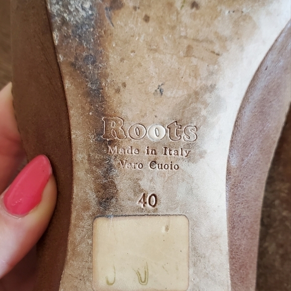 Roots Brown Leather Flats - Picture 14 of 16